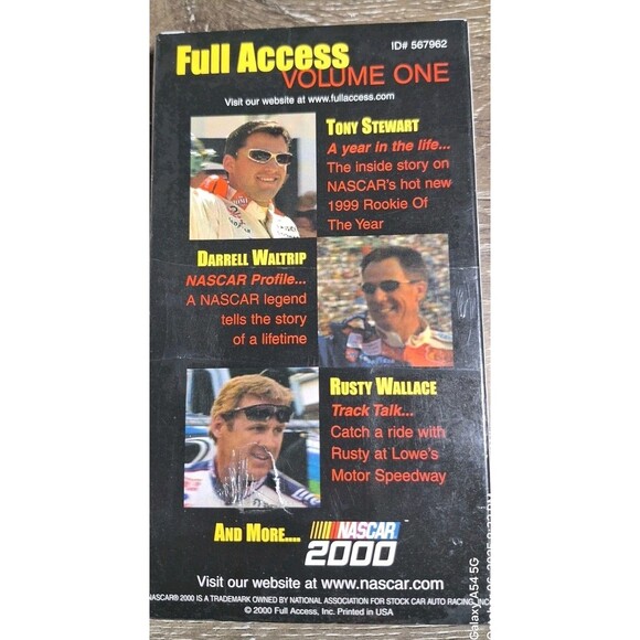 Lot Of 2x Vtg NASCAR VHS Video Tapes - 2000 Full Access + 2001 Fast Forward NEW - Picture 4 of 6